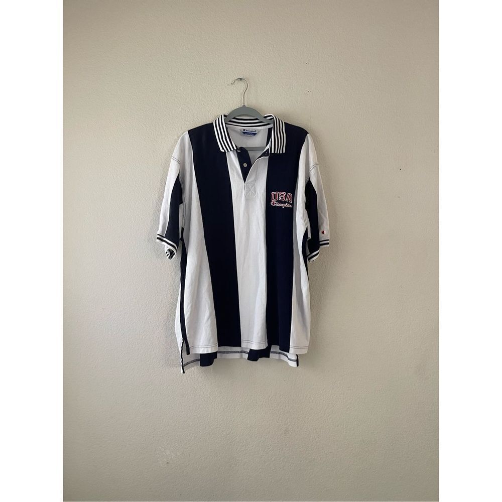 Vintage champion striped USA‎ polo size xl